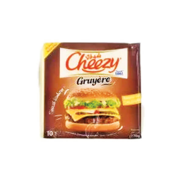 Cheezy Gruyère Préparation Fromage en Tranches 10 Slices 170g