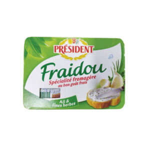 Président Fraidou Spécialité Fromagère Au Bon Gout Frais ( Ail & fines herbes) 2x75g