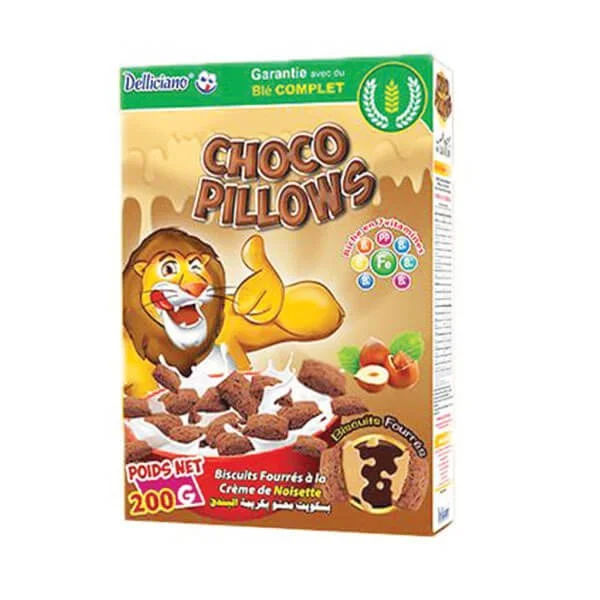 Delliciano Choco Pillows Céréales a La Crème De Noisette 200g