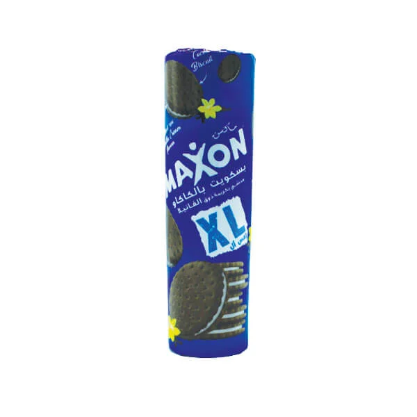 Maxon XL Biscuit Cacaoté fourré à la crémé gout vanille 400g