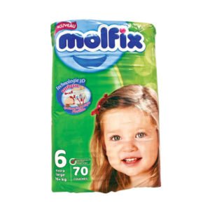 Molfix 6 Extra Large +16 kg 70 Couches