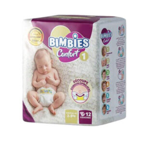 Bimbies Confort N 01 (2-5kg) 12 Couches