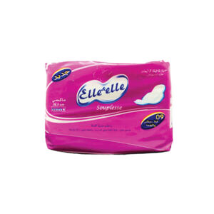 Serviette Hygiénique Périodique Elle & Elle Souplesse 9 Serviettes